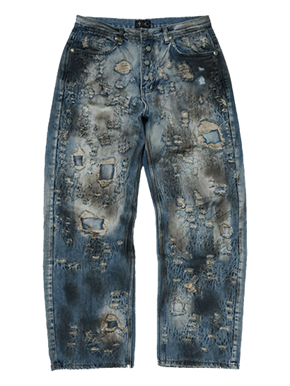 Combat Ripped Trousers