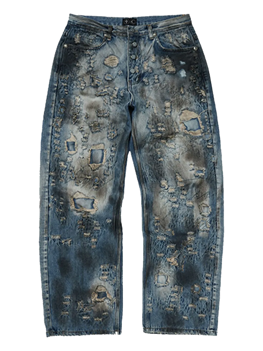 Combat Ripped Trousers