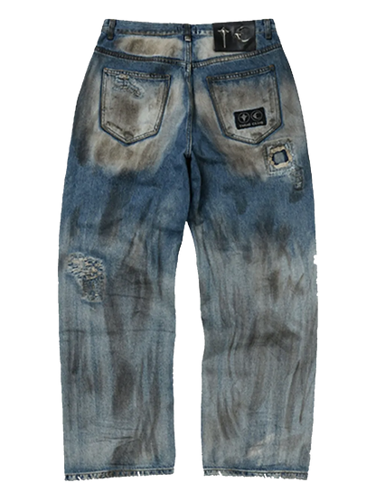 Combat Ripped Trousers