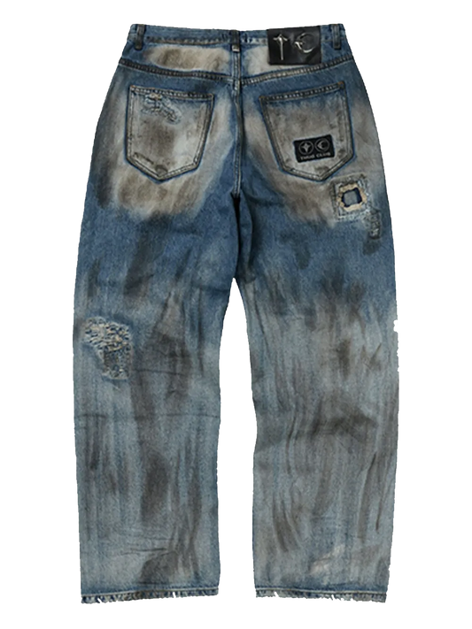 Combat Ripped Trousers